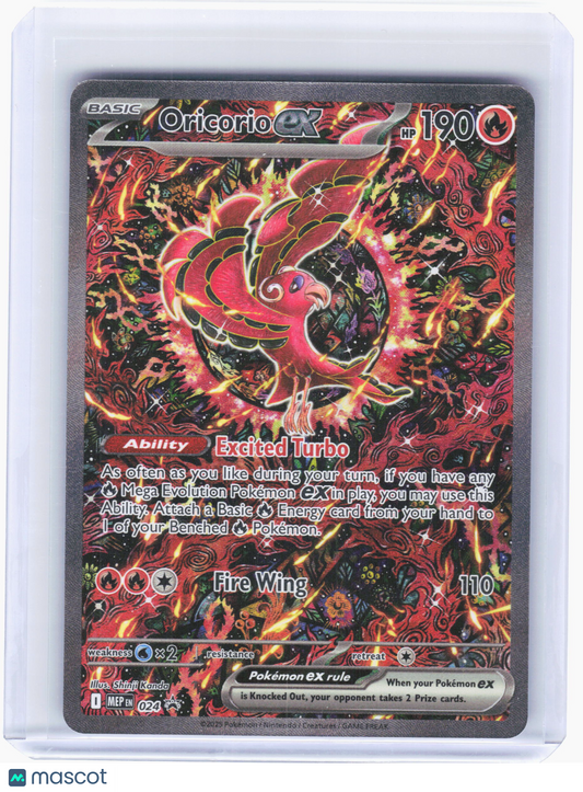 2025 Pokemon—Oricorio ex #024 Mega Evolution Promos—Black Star Promo Holo