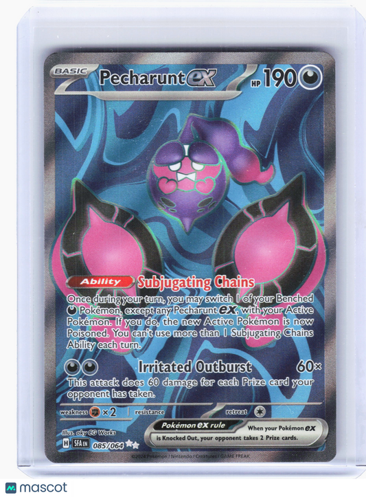 2024 Pokemon—Pecharunt ex #085/064 Shrouded Fable—Ultra Rare Holo