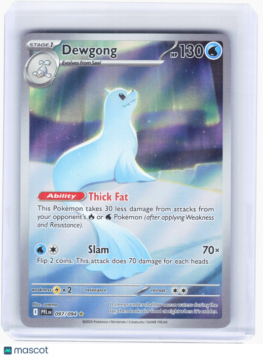2025 Pokemon—Dewgong #097/094 Phantasmal Flames—Illustration Rare Foil
