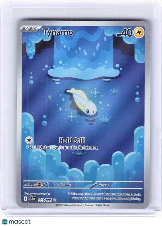 2025 Pokemon—Tynamo #113/086 Black Bolt—Illustration Rare Foil