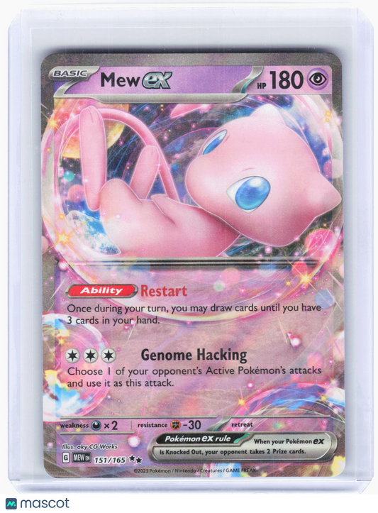 2023 Pokemon—Mew ex #151/165 Scarlet & Violet 151—Double Rare Foil