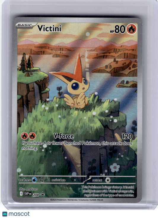 2025 Pokemon—Victini #208 Scarlet & Violet—Black Star Promo