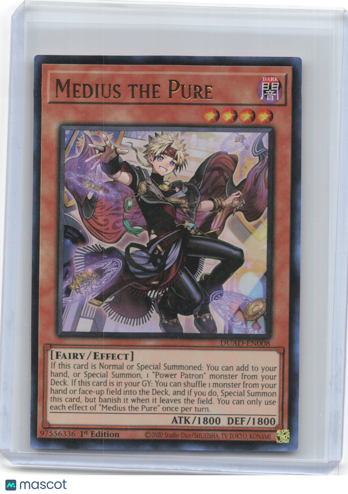 2025 YuGiOh! TCG—Medius the Pure #DUAD-EN008 Duelist's Advance—UR Holo 1st Ed
