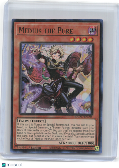 2025 YuGiOh! TCG—Medius the Pure #DUAD-EN008 Duelist's Advance—UR Holo 1st Ed