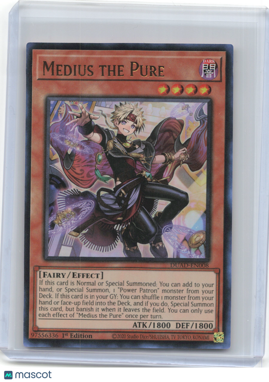 2025 YuGiOh! TCG—Medius the Pure #DUAD-EN008 Duelist's Advance—UR Holo 1st Ed