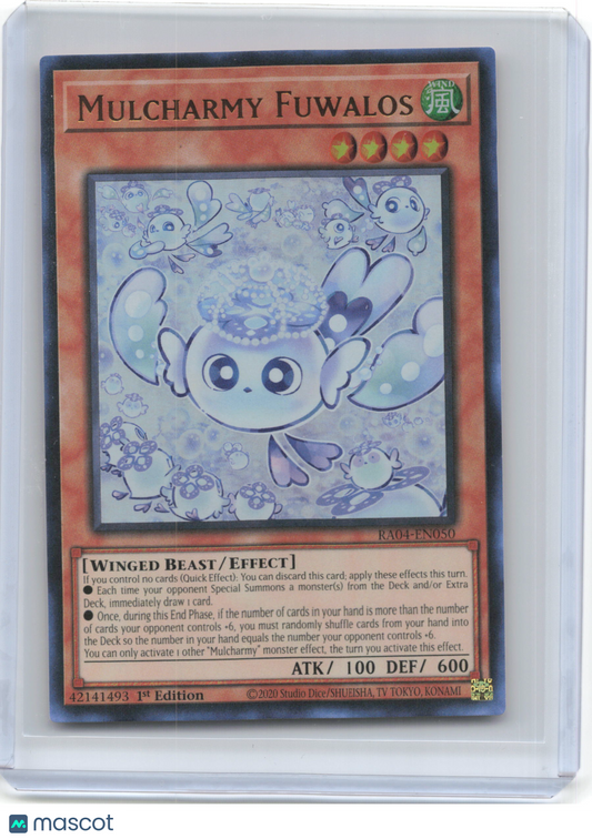 2023 YuGiOh! TCG—Mulcharmy Fuwalos #RA04-EN050 Quarter Century Stampede—SR