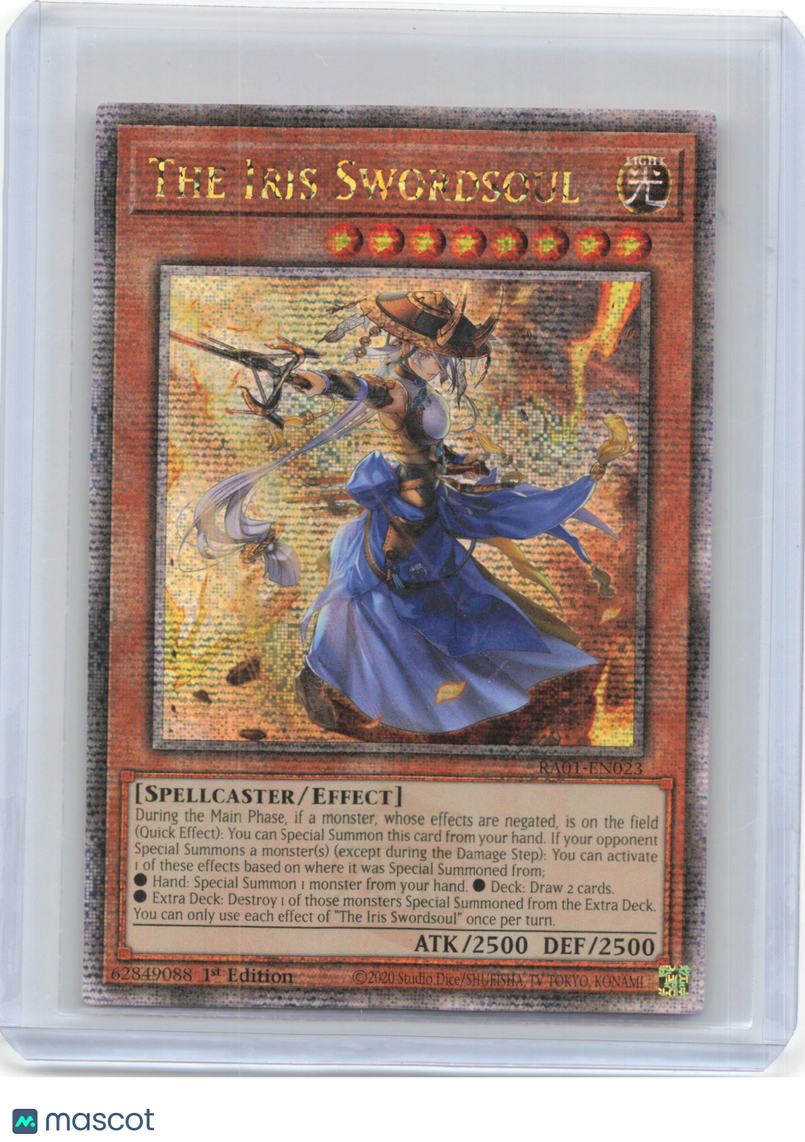 2023 YuGiOh! —The Iris Swordsoul #RA01-EN023 25th Ann. Rarity Collection—QCR
