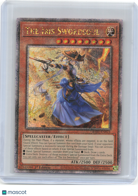 2023 YuGiOh! —The Iris Swordsoul #RA01-EN023 25th Ann. Rarity Collection—QCR