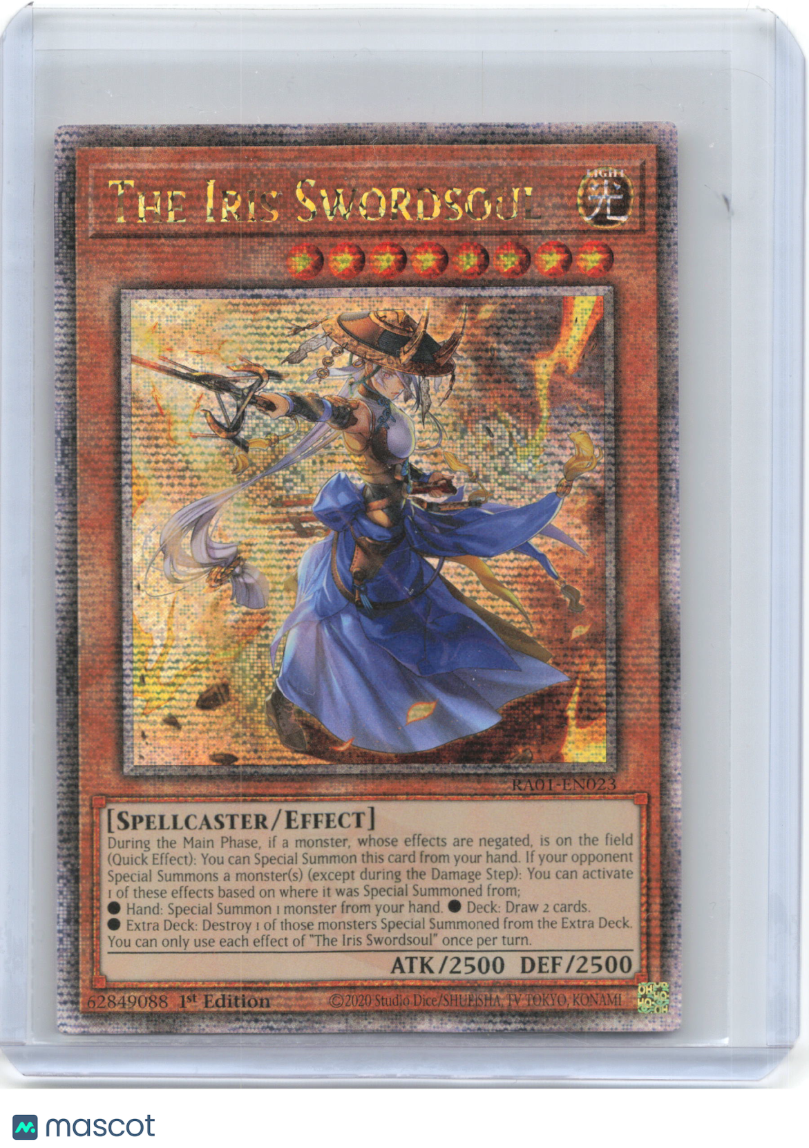 2023 YuGiOh!—The Iris Swordsoul #RA01-EN023 25th Ann. Rarity Collection—QCR