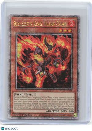 2024 YuGiOh!—Flame Crime Red Lotus King #EN028 BLTR— 1st Edition