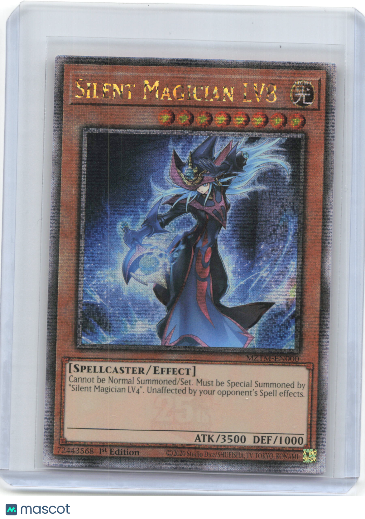 2025 YuGiOh! TCG—Silent Magician LV8 #MZTM-EN000 Maze of the Master—QCR 1st ED