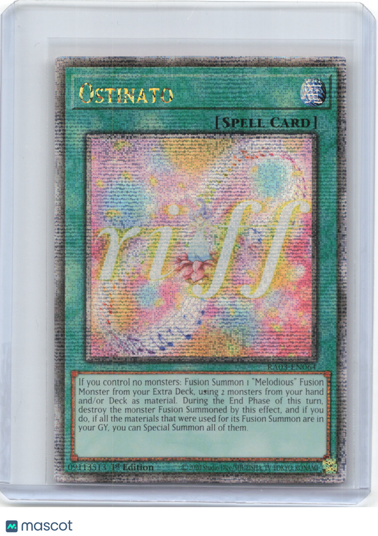 2024 YuGiOh!—Ostinato #RA03-EN064 Quarter Century Bonanza—QCR 1st Ed