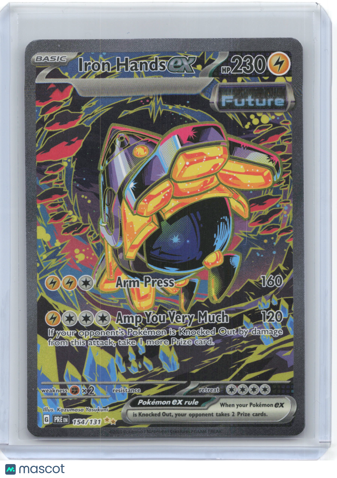2025 Pokemon—Iron Hands ex #154/131 Prismatic Evolutions—SIR