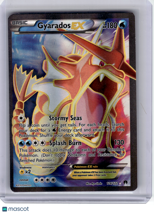 2016 Pokemon—Gyarados EX #114 XY BREAKpoint—Ultra Rare Holo