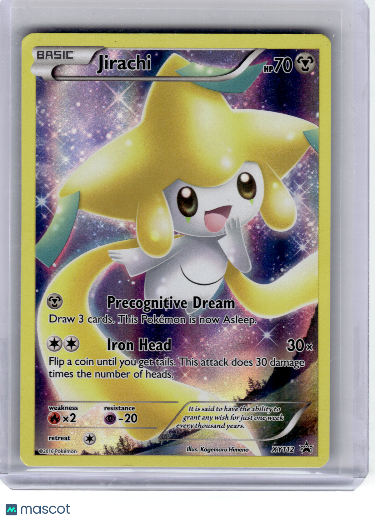 2016 Pokemon—Jirachi #112 XY—Black Star Promo Holo [Moderately Played]