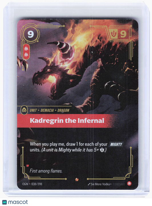 2025 Riftbound—Kadregrin the Infernal #038/298 Origins—Epic Foil