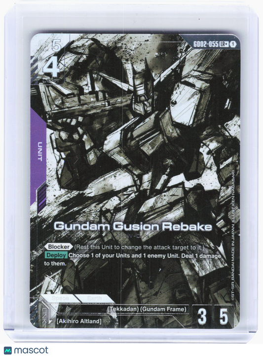 2025 Gundam—Gundam Gusion Rebake #GD02-055 Dual Impact (GD02)—Legend Rare+ Holo
