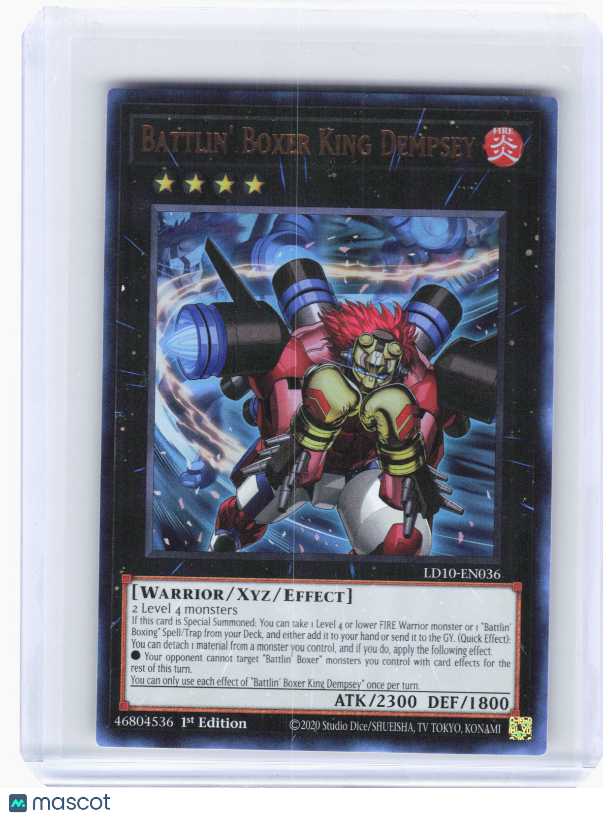 2023 YuGiOh! TCG—Battlin' Boxer King Dempsey #LD10-EN036—UR Foil (1st Edition)