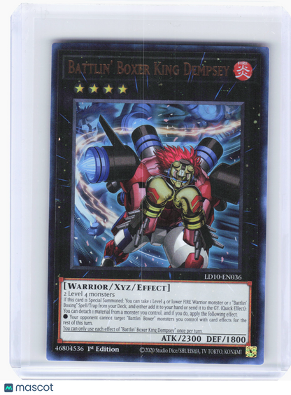 2023 YuGiOh! TCG—Battlin' Boxer King Dempsey #LD10-EN036—UR Foil (1st Edition)