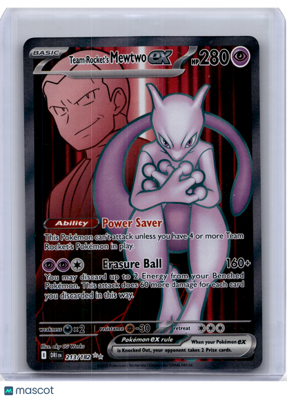 2025 Pokemon—Team Rocket's Mewtwo EX #213 Destined Rivals—Ultra Rare Holo