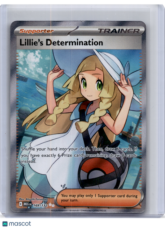2025 Pokemon—Lillie's Determination #169 Mega Evolution—Ultra Rare Holo