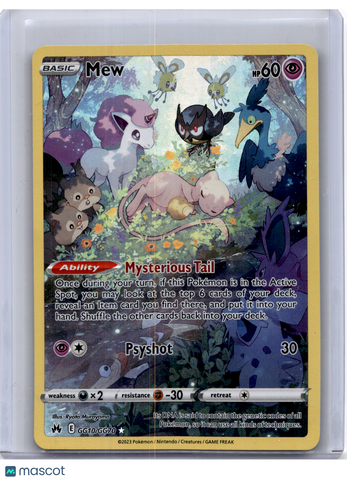 2023 Pokemon—Mew #GG10 Crown Zenith: Galarian Gallery—Rare Holo