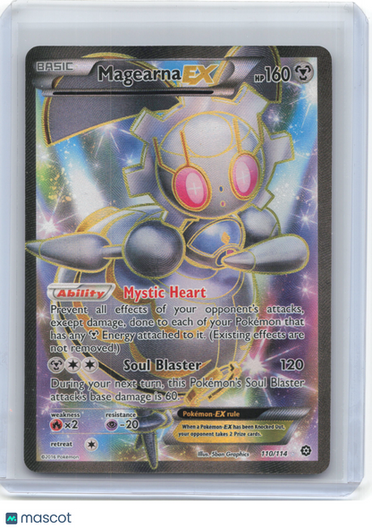 2016 Pokemon—Magearna EX #110/114 XY - Steam Siege—Ultra Rare Holo (LP)