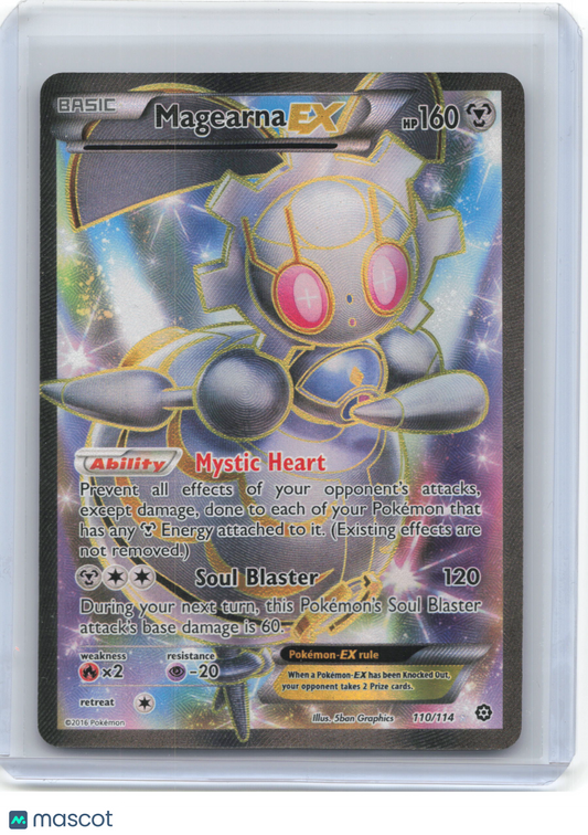 2016 Pokemon—Magearna EX #110/114 XY - Steam Siege—Ultra Rare Holo (LP)
