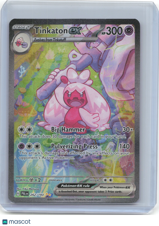 2023 Pokemon—Tinkaton ex #262/193 Scarlet & Violet - Paldea Evolved—SIR Holo