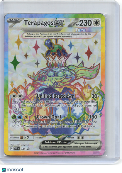 2024 —Terapagos ex #165/167 Pokemon Scarlet & Violet Stellar Crown— Foil