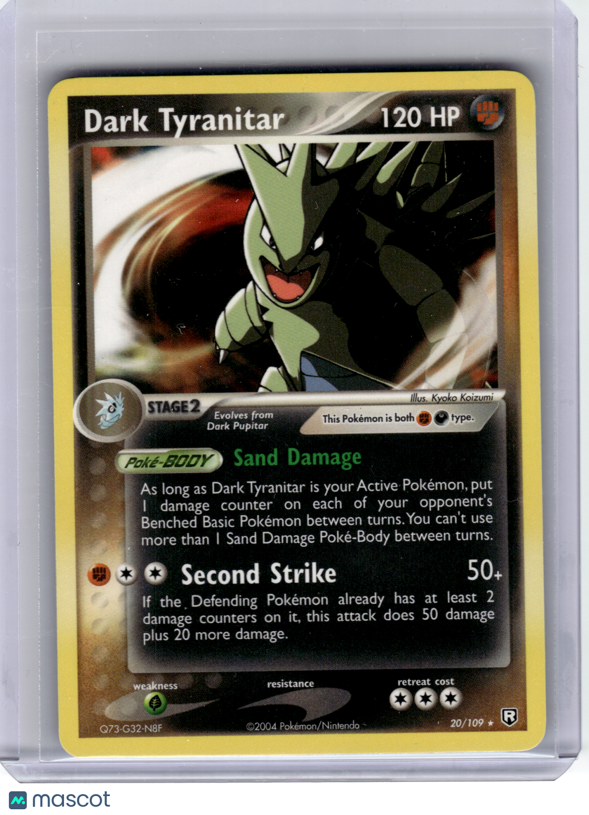 2004 Pokemon—Dark Tyranitar #20 Team Rocket Returns—Rare Non-Holo