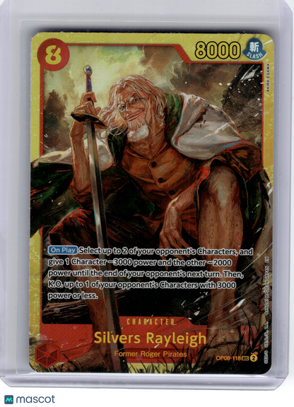 2024 One Piece—Silvers Rayleigh #OP08-118 Two Legends—Secret Rare Foil