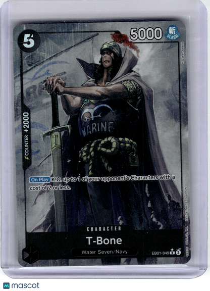 2024 One Piece—T-Bone #EB01-049 Memorial Collection—Rare Foil Alt Art