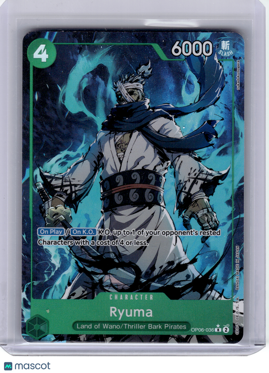 2024 One Piece—Ryuma #OP06-036 Wings of the Captain—Rare Foil Alt Art