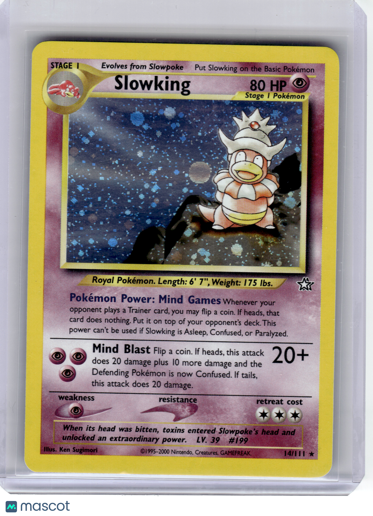 2000 Pokemon—Slowking #14/111 Neo Genesis—Rare Holo