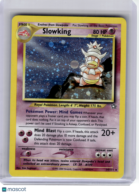 2000 Pokemon—Slowking #14/111 Neo Genesis—Rare Holo