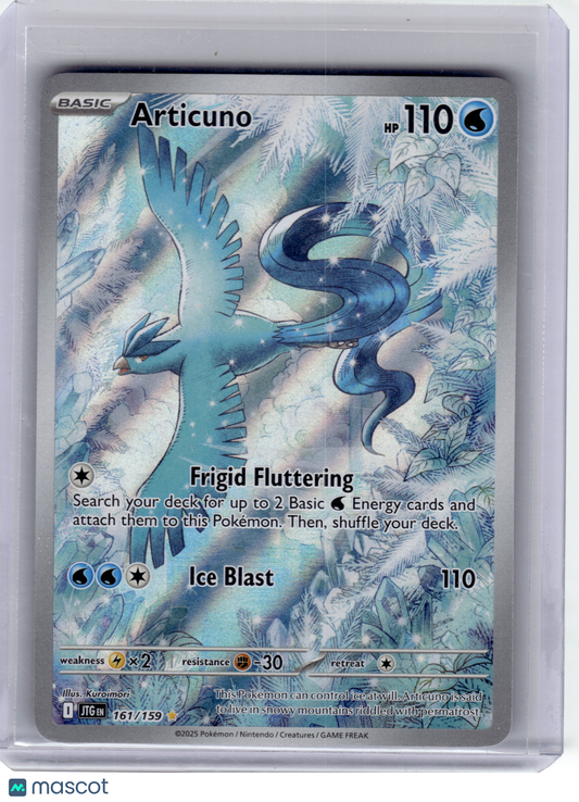 2025 Pokemon—Articuno #161 Journey together—Illustration Rare Holo
