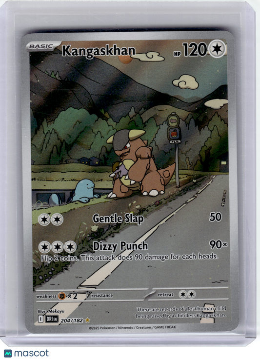 2025 Pokemon—Kangaskhan #204 Destined Rivals—Illustration Rare Holo