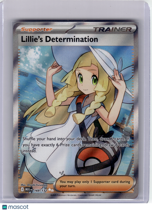 2025 Pokemon—Lillie's Determination #169 Mega Evolution—Ultra Rare Holo