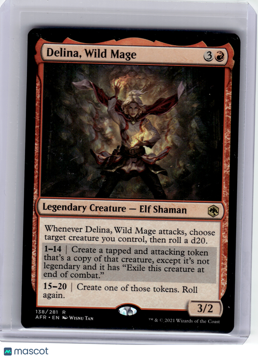 2021 Magic: The Gathering—Delina, Wild Mage #138/281 AFR—Rare Non-Foil