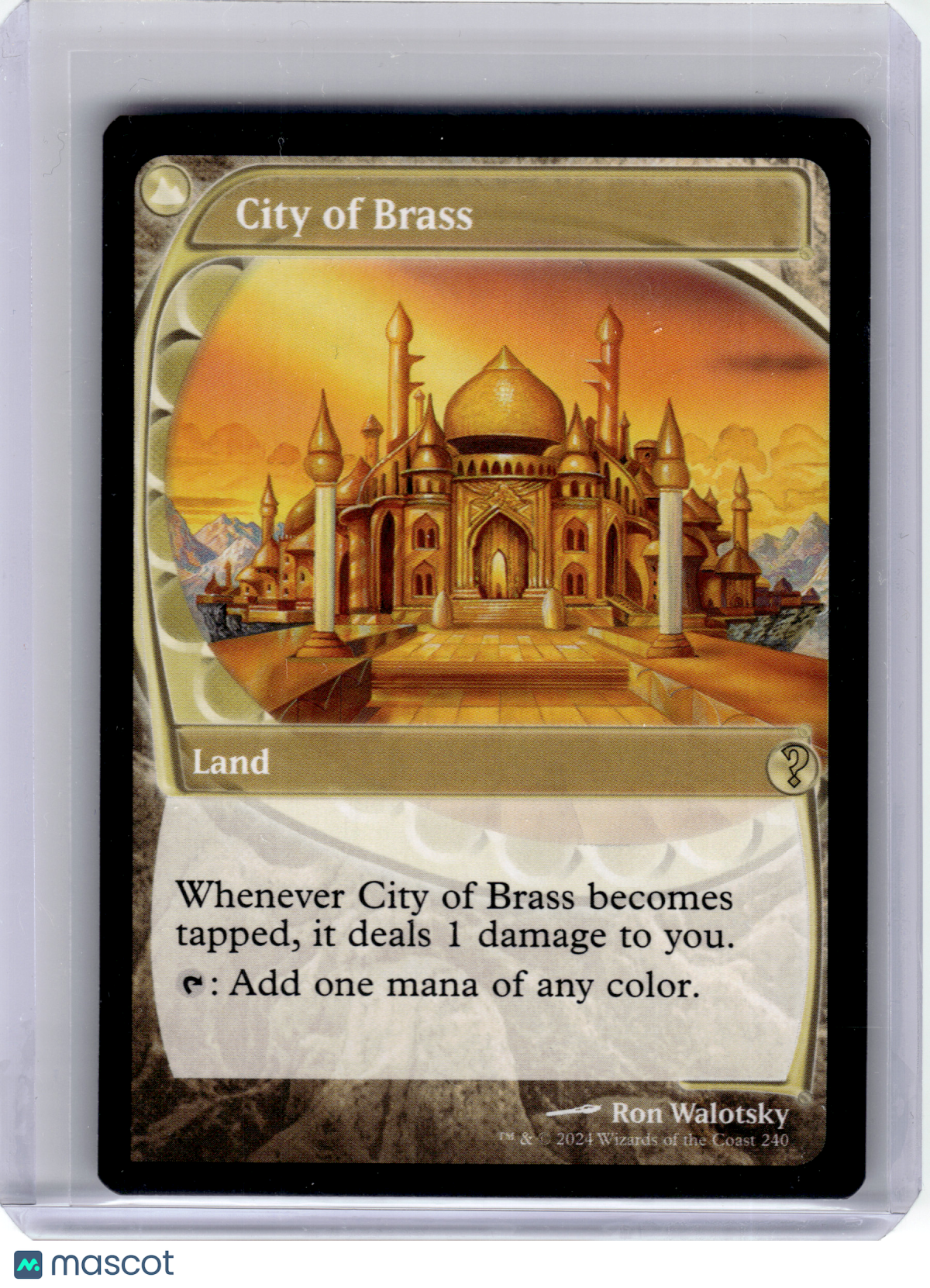 2024 Magic: The Gathering—City of Brass #240 Magic Mystery Booster—Rare Non-Foil