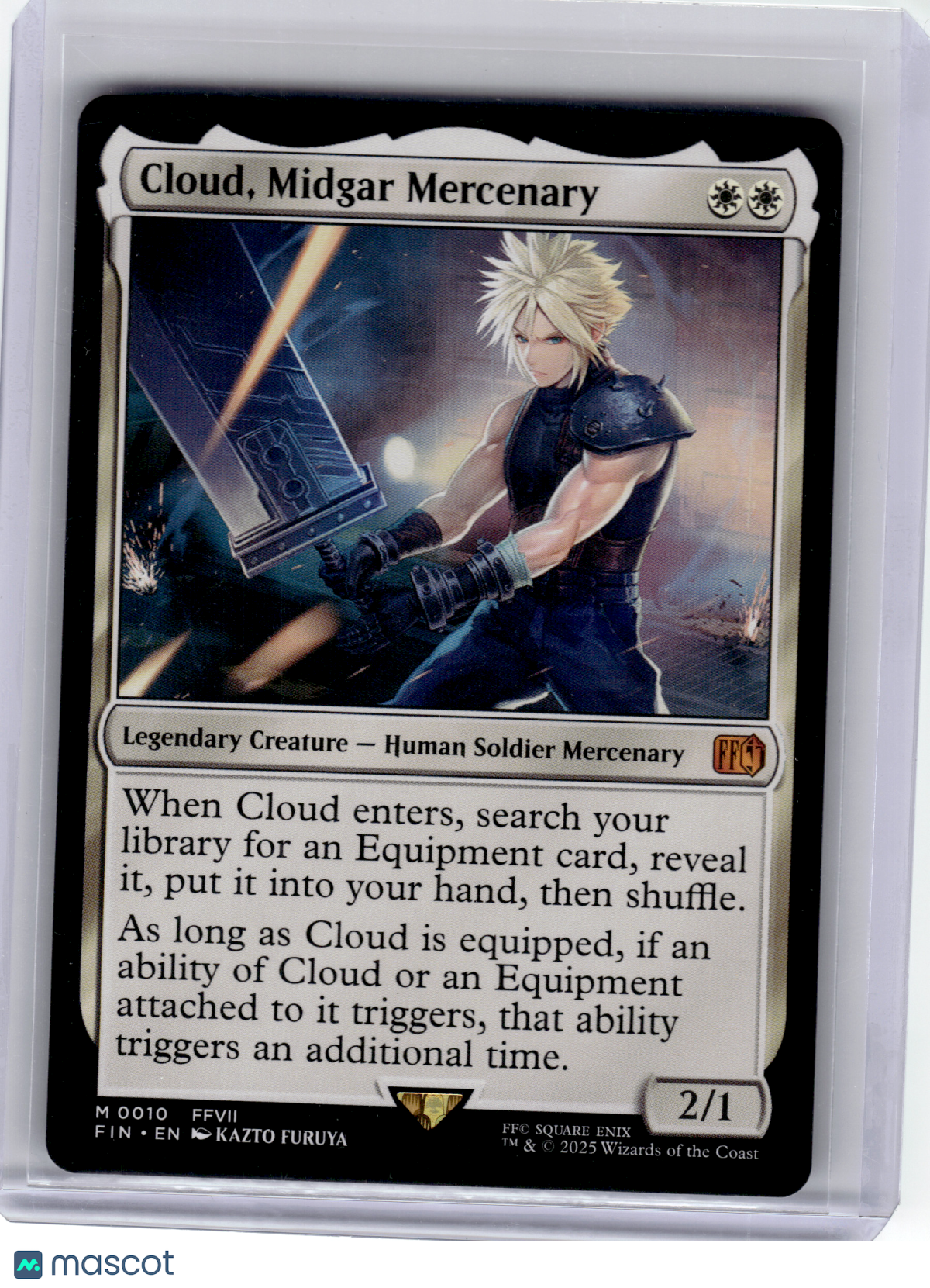 2025 Magic: The Gathering—Cloud, Midgar Mercenary #10 Final Fantasy—M Non-Foil