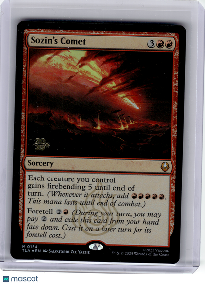 2025 Magic: The Gathering—Sozin's Comet #154 Prerelease Cards—Mythic Foil (Pre)