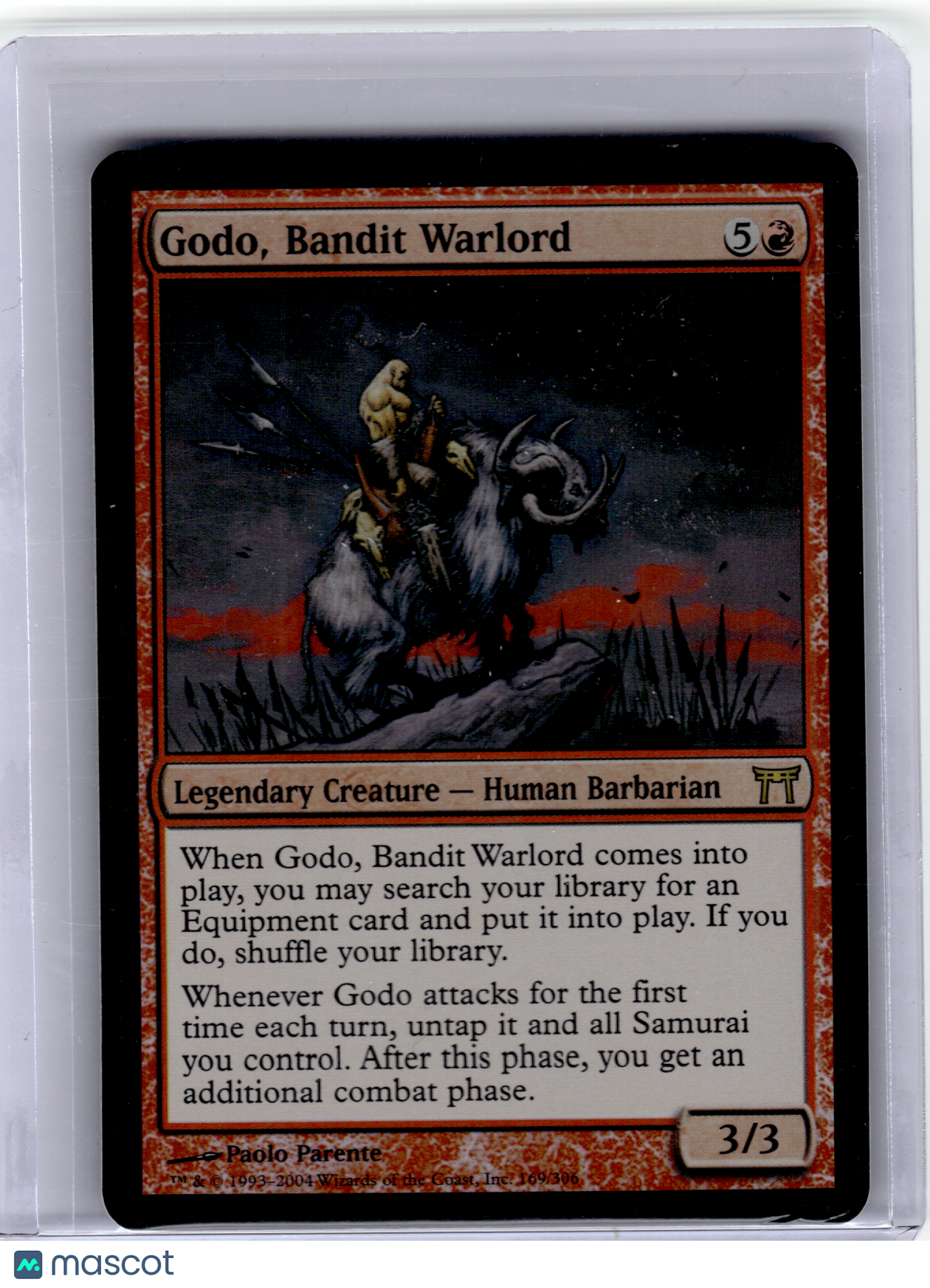 2004 MagicTCG—Godo, Bandit Warlord #169/306 Champions of Kamigawa—Rare Foil [LP]