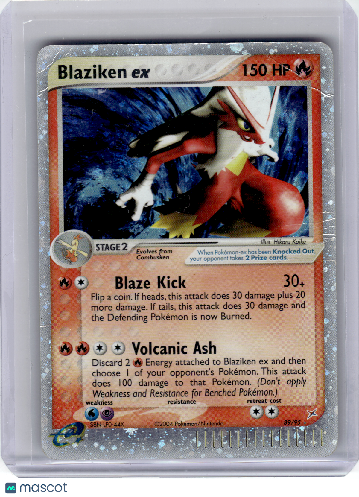 2004 Pokemon—Blaziken EX #89 Team Magma vs Team Aqua—Rare Holo [Damage]