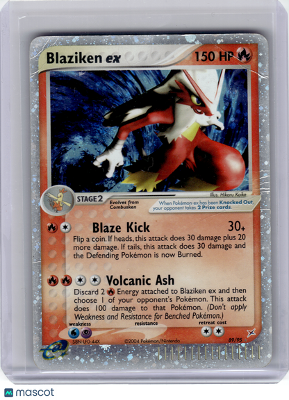 2004 Pokemon—Blaziken EX #89 Team Magma vs Team Aqua—Rare Holo [Damage]