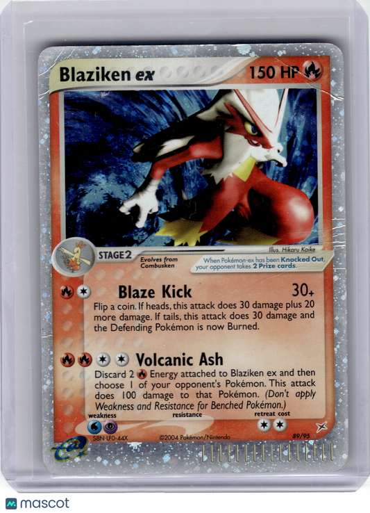 2004 Pokemon—Blaziken EX #89 Team Magma vs Team Aqua—Rare Holo [Damage]