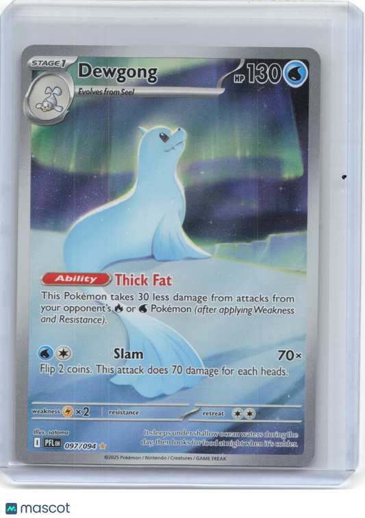 2025 Pokemon—Dewgong #97/94 Mega Evolution: Phantasmal Flames—IR Foil