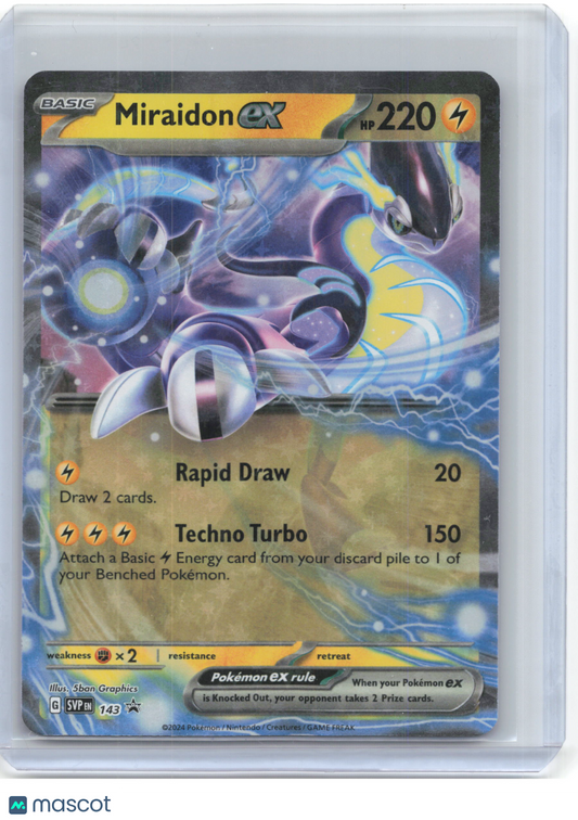 2024 Pokemon—Miraidon ex #SVP EN 143 Scarlet & Violet Promo Cards—Foil