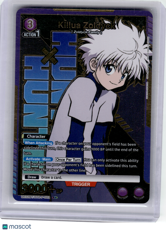 2024 Union Arena—Killua Zoldyck #UE03BT/HTR-P-002 HUNTER X HUNTER—Rare Foil